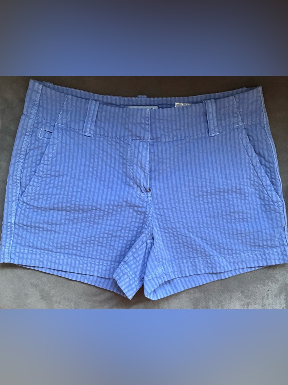 Vineyard Vines Periwinkle Striped  Seersucker Women’s Shorts